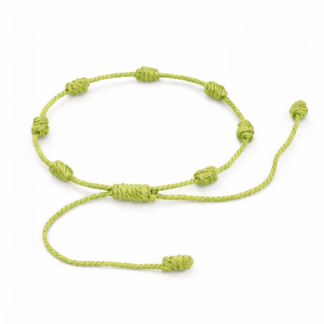 Pulseira dos 7 Nós – Verde Abacate