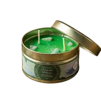 Vela 7 Ervas e Sal Grosso com Amazonite e Sal | 120 g