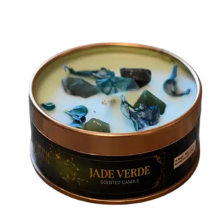 Vela de Jade Verde – Minerais Aroma