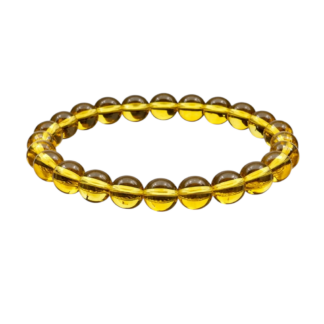 Pulseira de Citrino – Esferas 8 mm