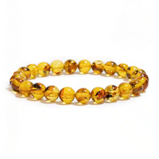 Pulseira de Âmbar – Esferas 6/8 mm