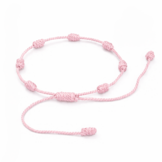 Pulseira dos 7 Nós – Rosa