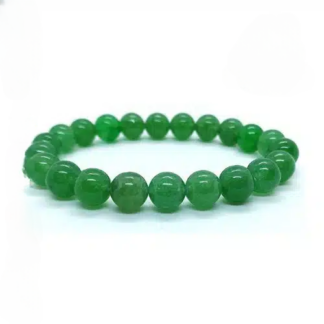 Pulseira de Jade Verde – Esferas 8 mm