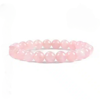 Pulseira de Quartzo Rosa – Esferas 8 mm