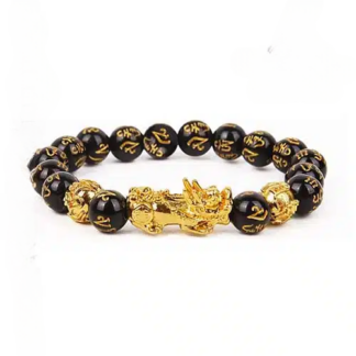 Pulseira Pixiu Feng Shui – Esferas 10 mm