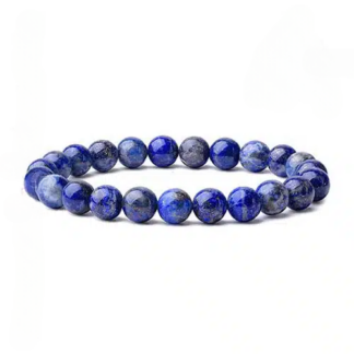 Pulseira de Lápis Lazuli – Esferas 8 mm