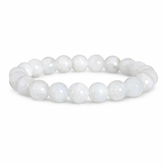 Pulseira de Pedra da Lua – Esferas 8 mm