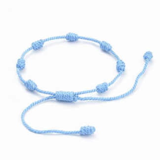 Pulseira dos 7 Nós – Azul Bebé