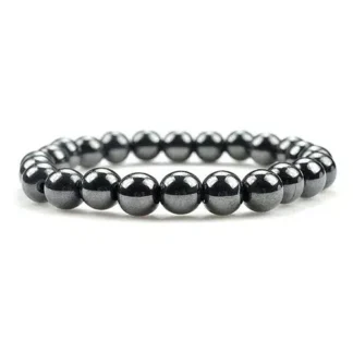 Pulseira de Hematite – Esferas 8 mm